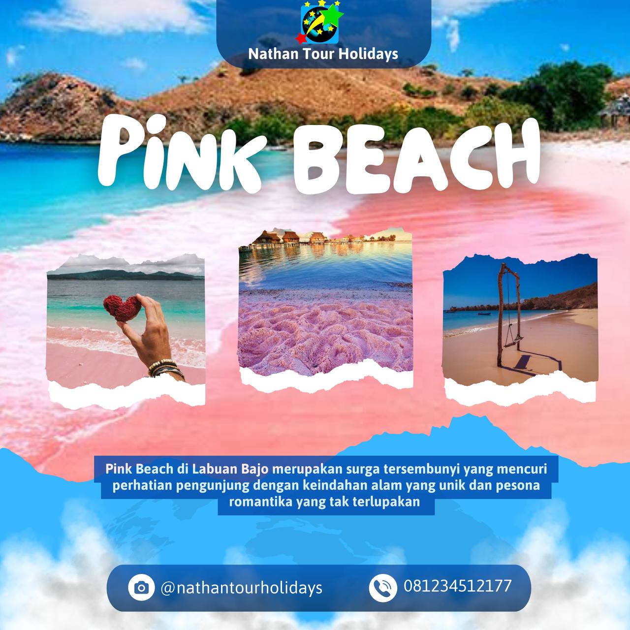 Romantika Pink Beach di Labuan Bajo