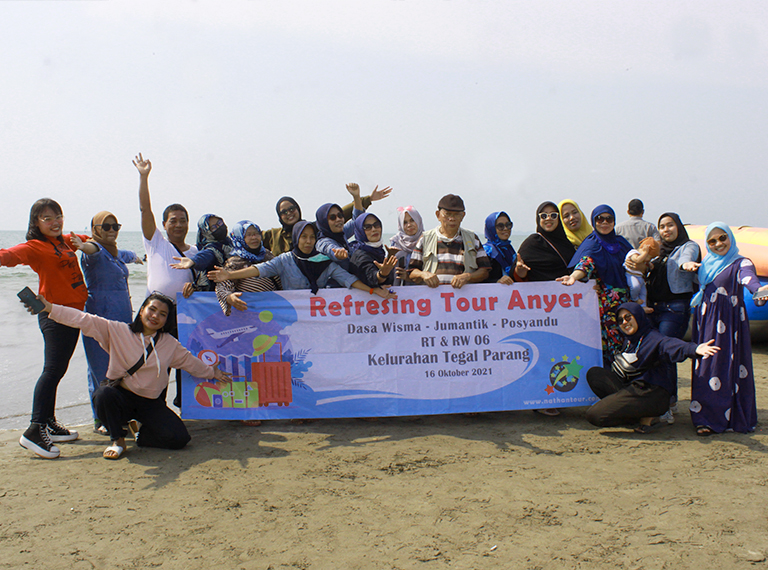 PKK Tegal Parang Goes to Anyer With Nathan tour holidays